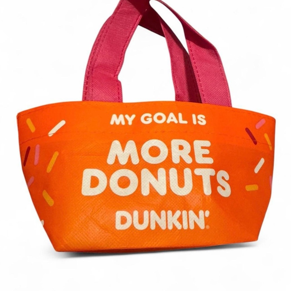 🍩 2025 Dunkin’ Donuts Exclusive Orange Mini Tote Bag 🍩